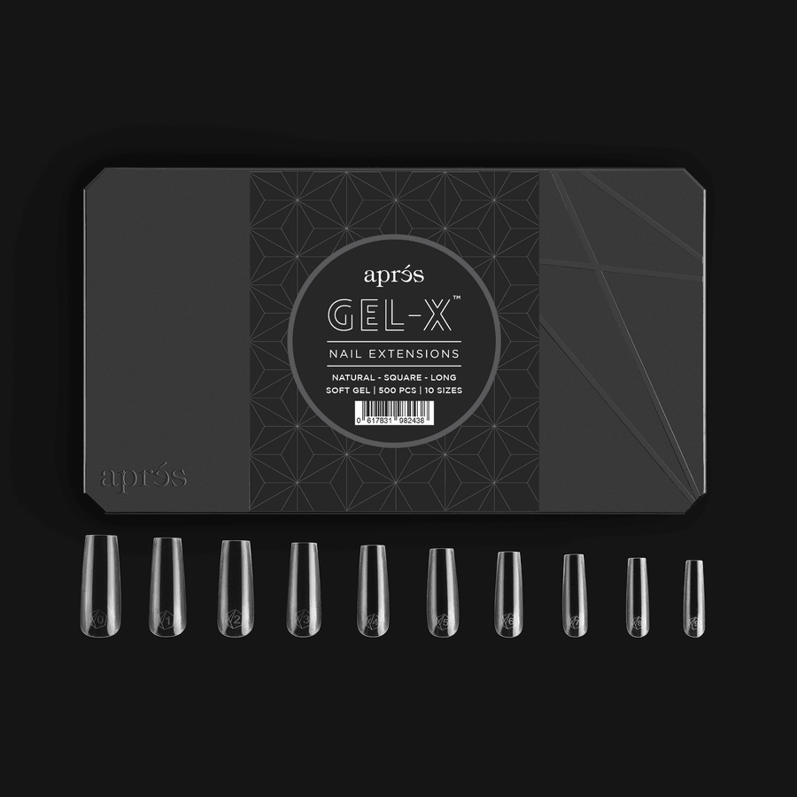 APRES - Gel-X™ Natural Square Long Box Of Tips by Apres sold by DTK Nail Supply