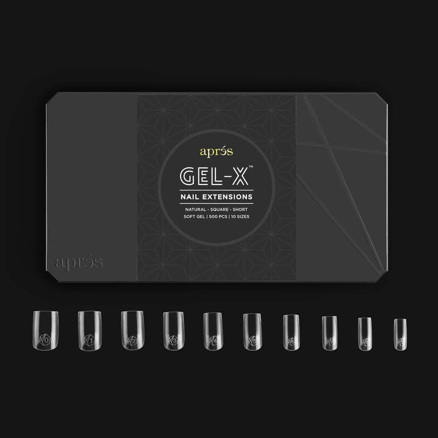 APRES - Gel - X™ Natural Square Short Box of Tips - DTK Nail Supply