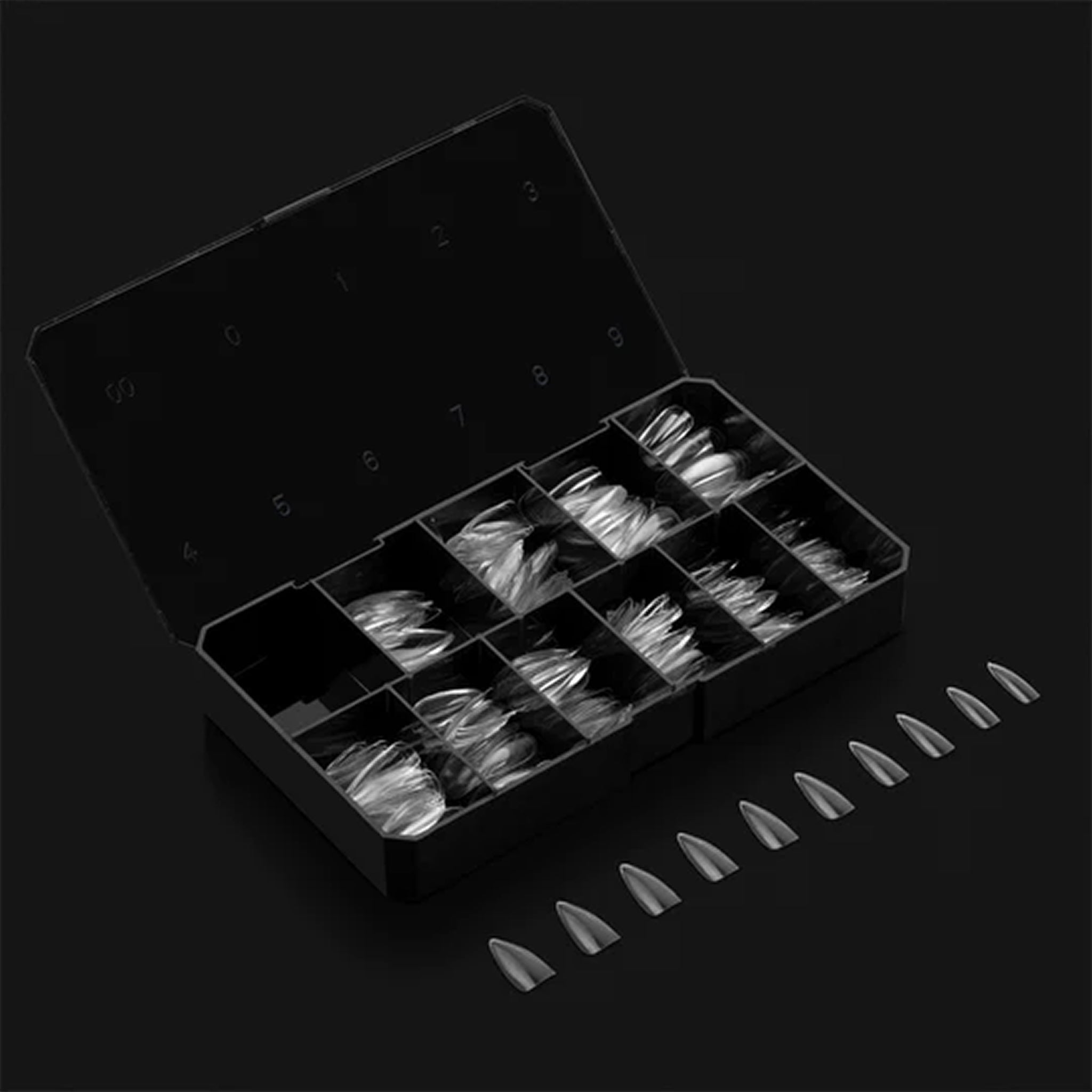 APRES - Gel - X™ Natural Stiletto Medium Box of Tips - DTK Nail Supply