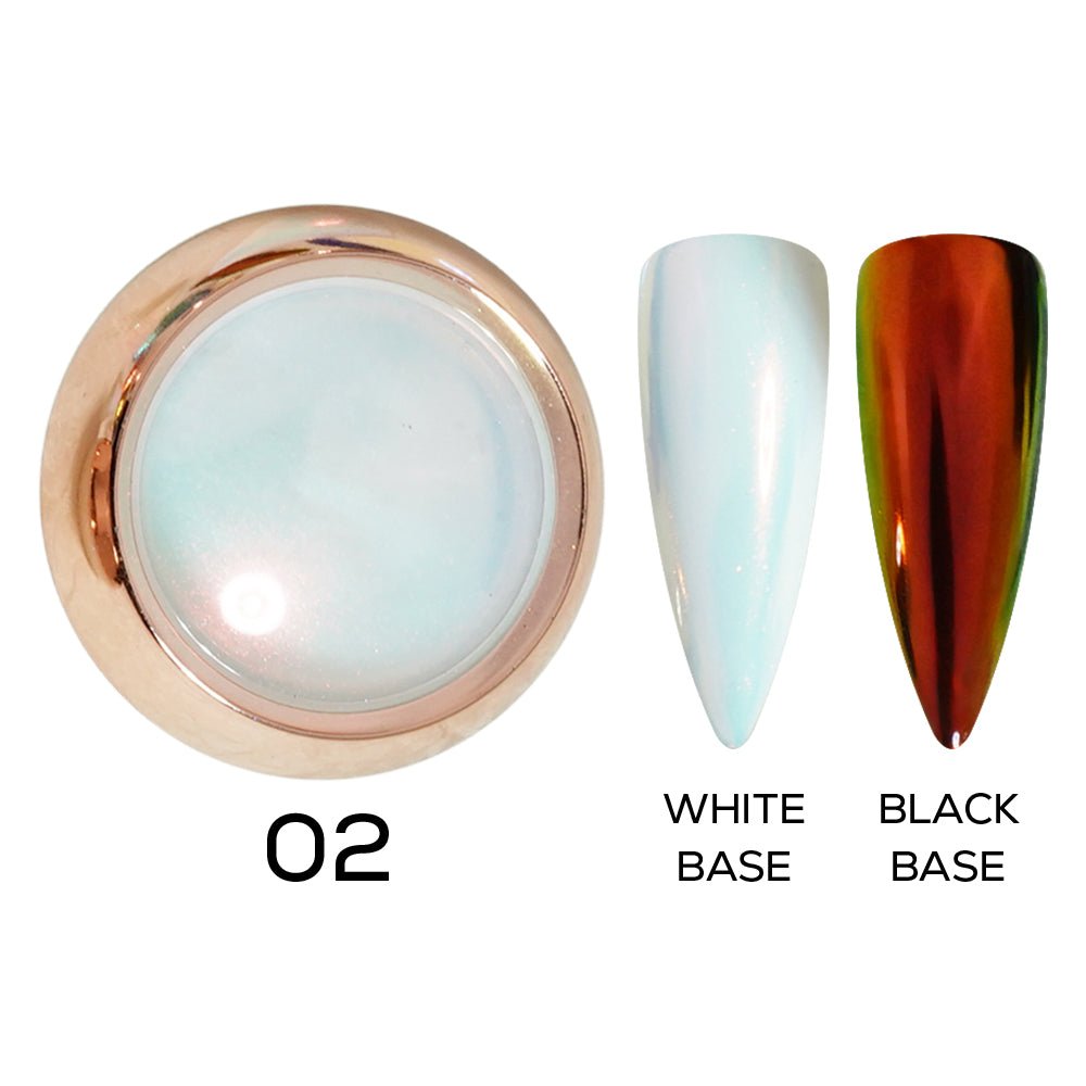 Aurora Chrome Nail Powder - 02 - DTK Nail Supply