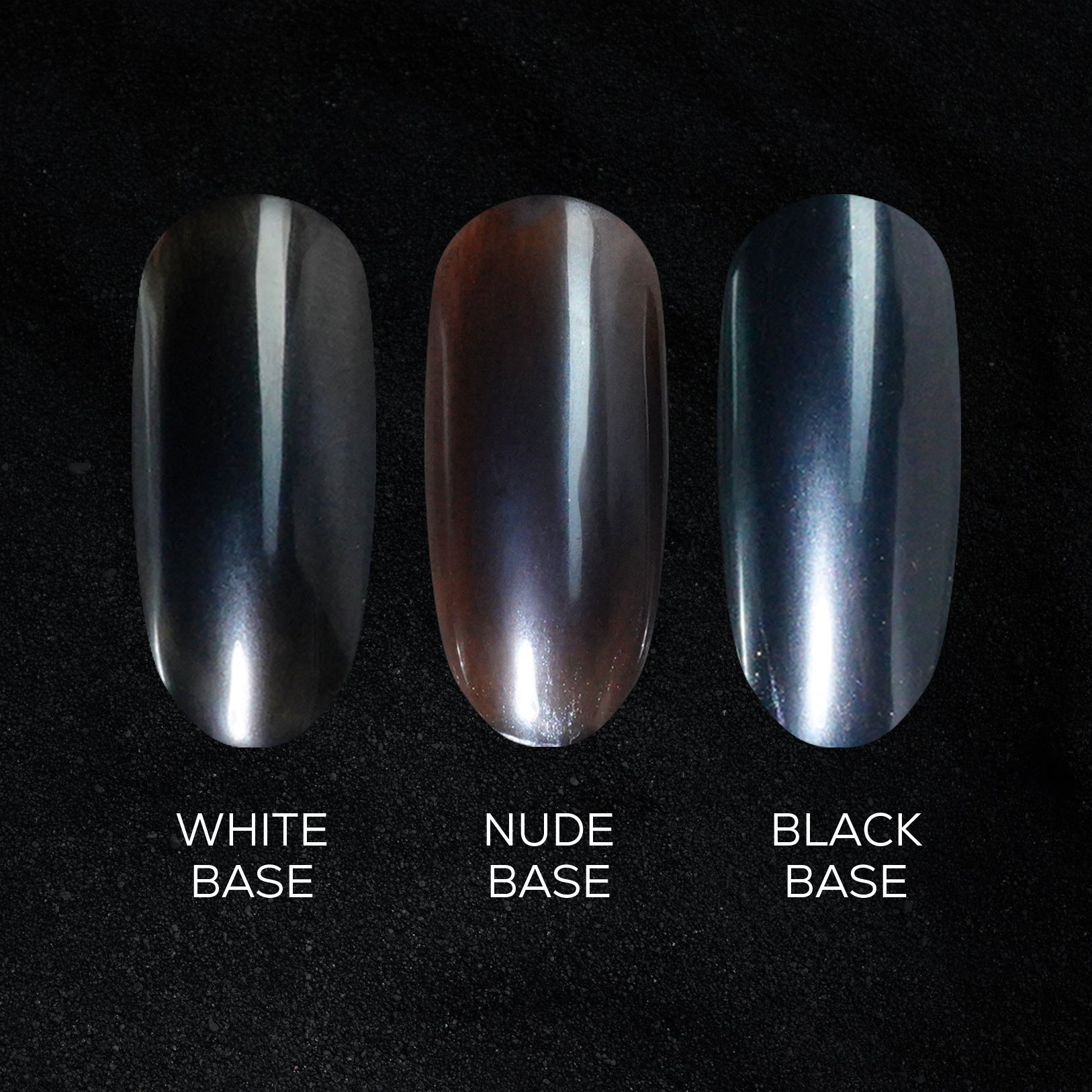 Aurora Galaxy Chrome Nail Powder - BLACK - DTK Nail Supply