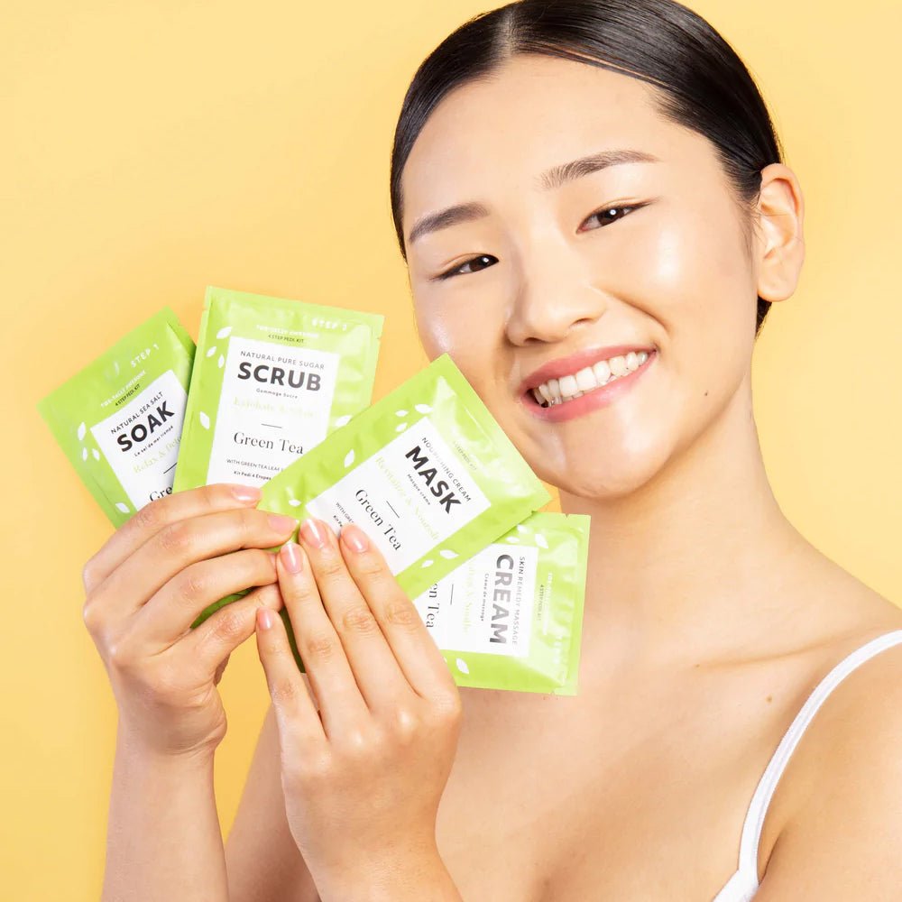 AVRY BEAUTY - 4 Steps Pedicure Kit - Green Tea - DTK Nail Supply