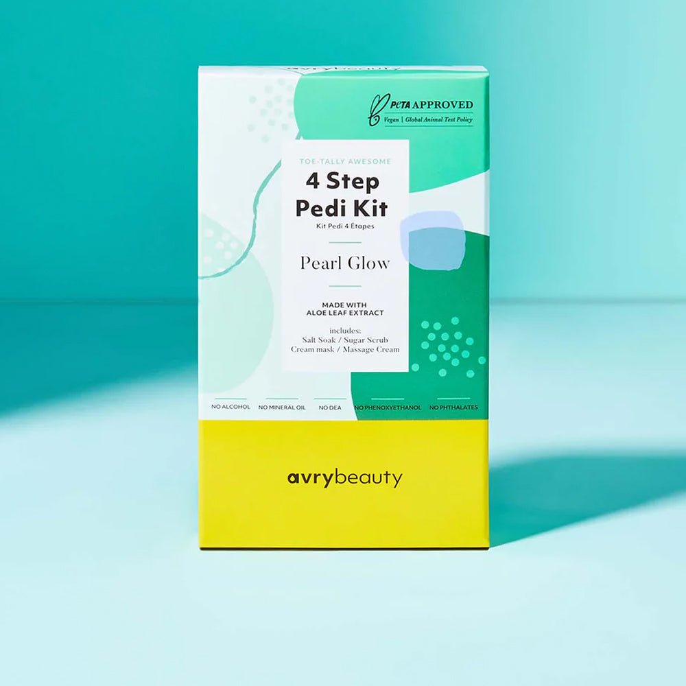 AVRY BEAUTY - 4 Steps Pedicure Kit - Pearl Glow - DTK Nail Supply