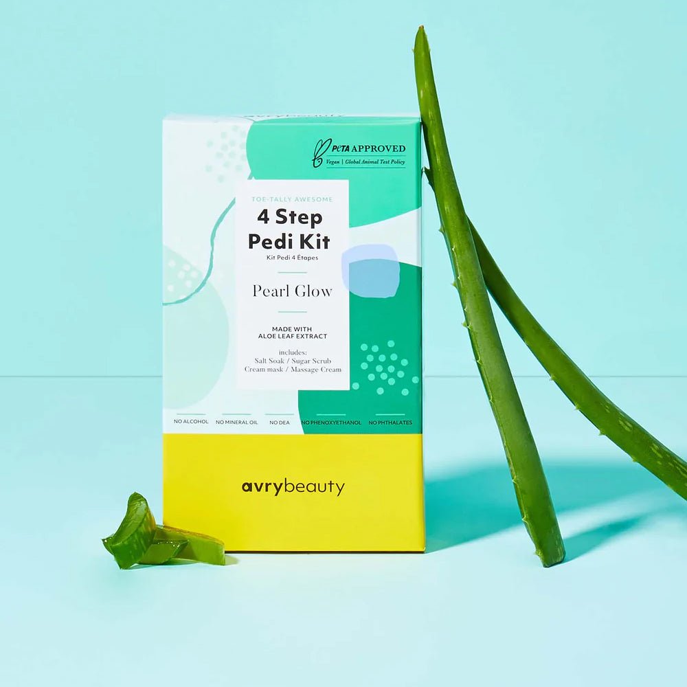 AVRY BEAUTY - 4 Steps Pedicure Kit - Pearl Glow - DTK Nail Supply