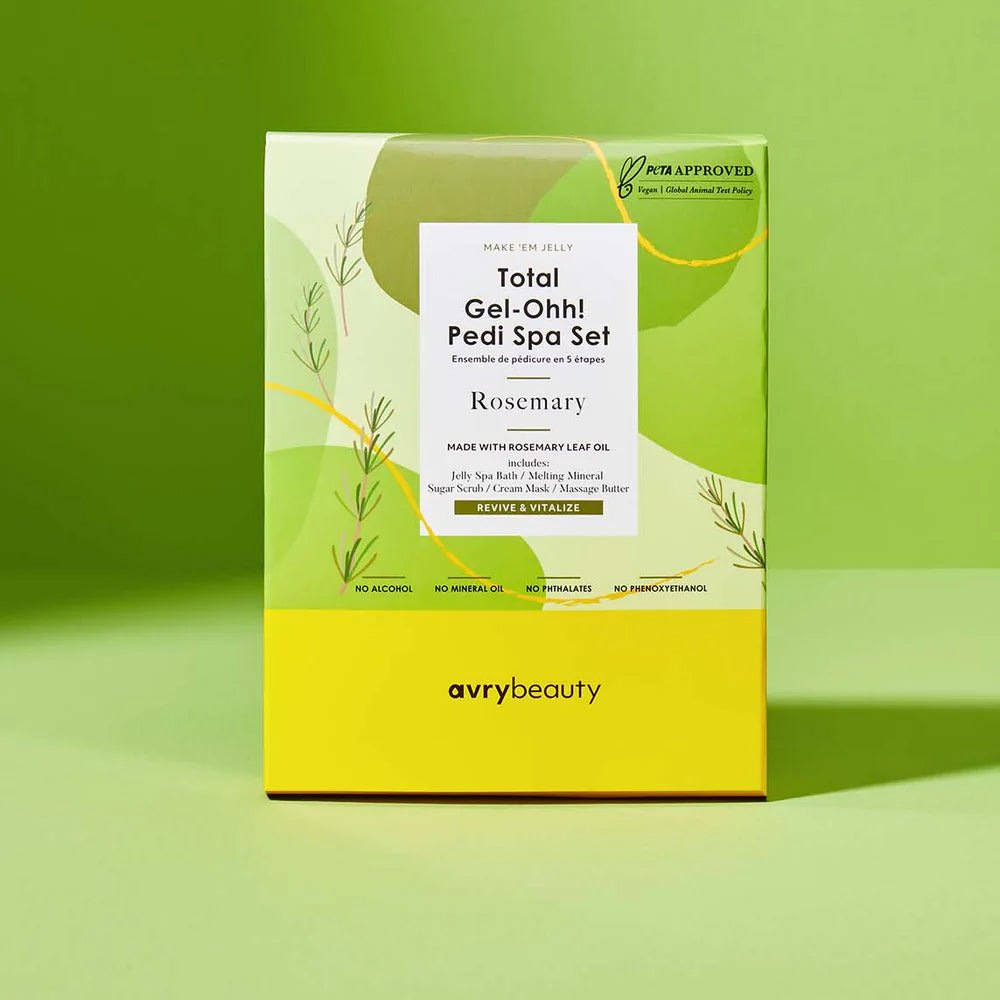 AVRY BEAUTY - 5 Steps Pedicure Kit Total Gel Ohh! - Rosemary - DTK Nail Supply