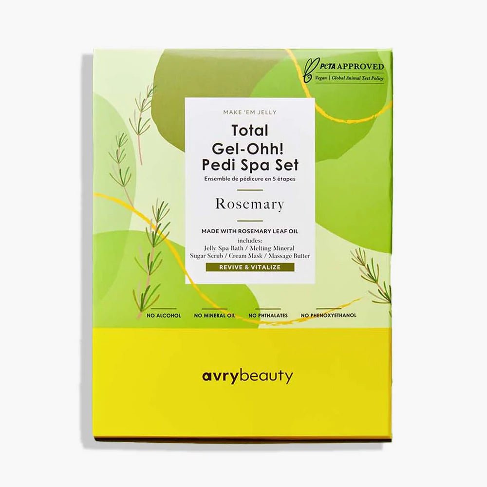 AVRY BEAUTY - 5 Steps Pedicure Kit Total Gel Ohh! - Rosemary - DTK Nail Supply