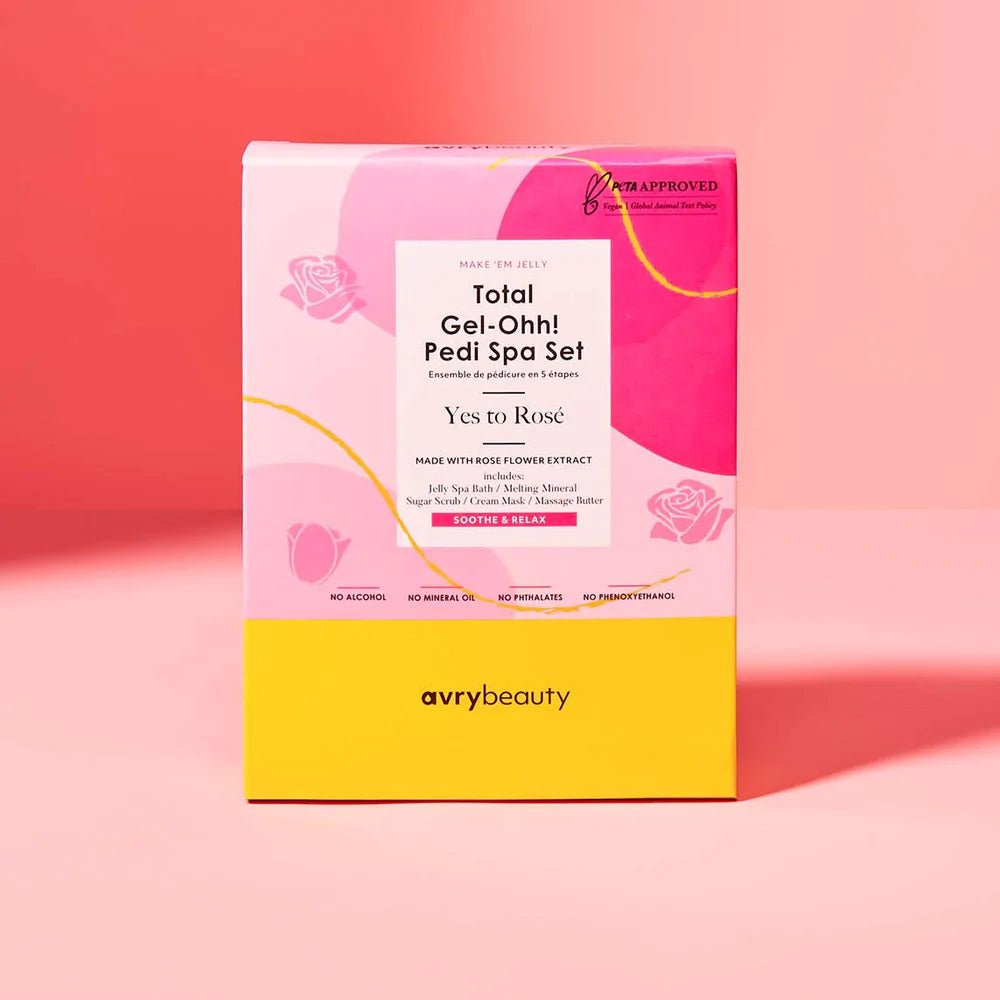 AVRY BEAUTY - 5 Steps Pedicure Kit Total Gel Ohh! - Yes to Rose - DTK Nail Supply