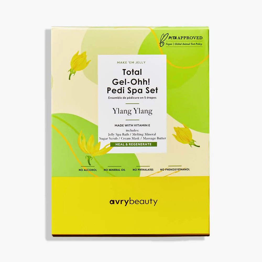 AVRY BEAUTY - 5 Steps Pedicure Kit Total Gel Ohh! - Ylang Ylang - DTK Nail Supply