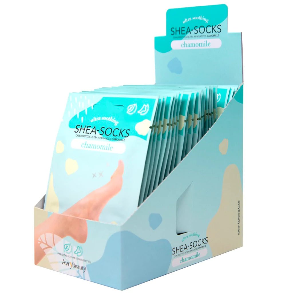 AVRY BEAUTY - Box of 25 Shea Socks - Chamomile - DTK Nail Supply
