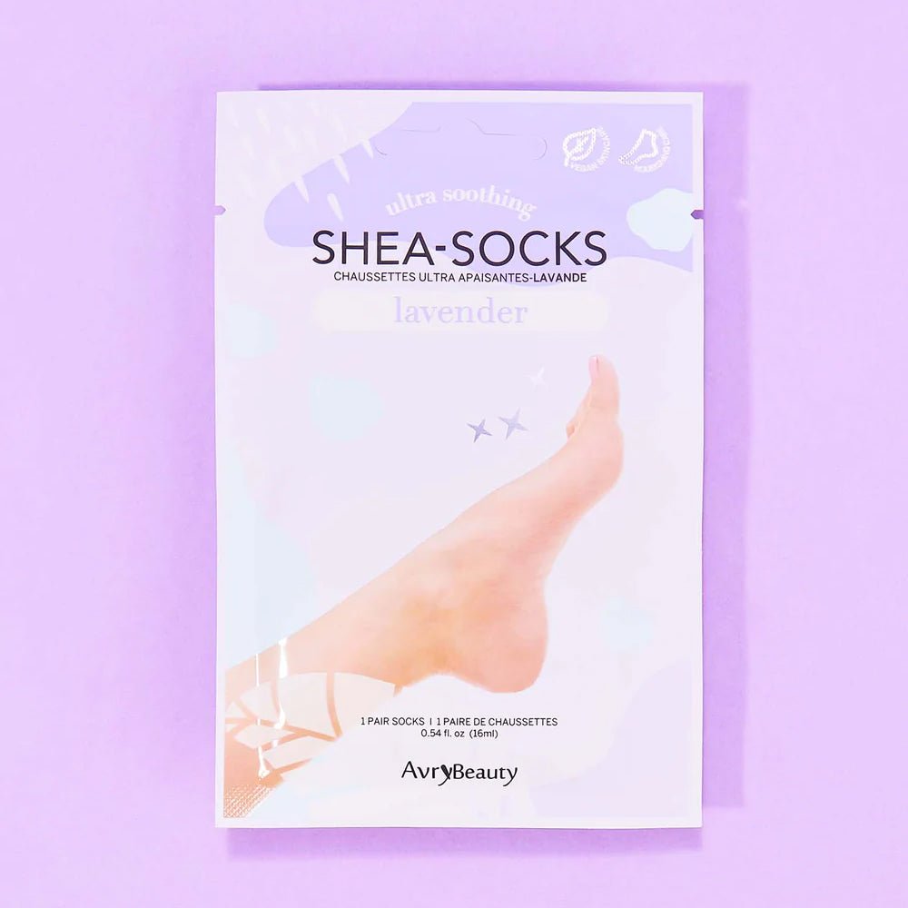 AVRY BEAUTY - Box of 25 Shea Socks - Lavender - DTK Nail Supply
