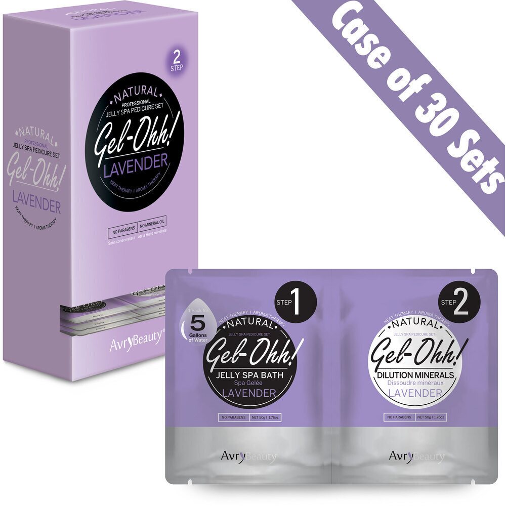 AVRY BEAUTY - CASE OF 30 - Gel - Ohh! Jelly Spa Bath - Lavender - DTK Nail Supply
