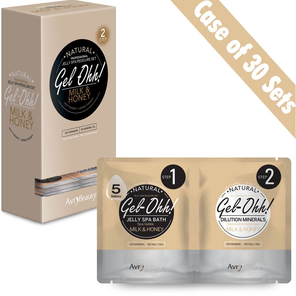 AVRY BEAUTY - CASE OF 30 - Gel - Ohh! Jelly Spa Bath - MILK & HONEY - DTK Nail Supply