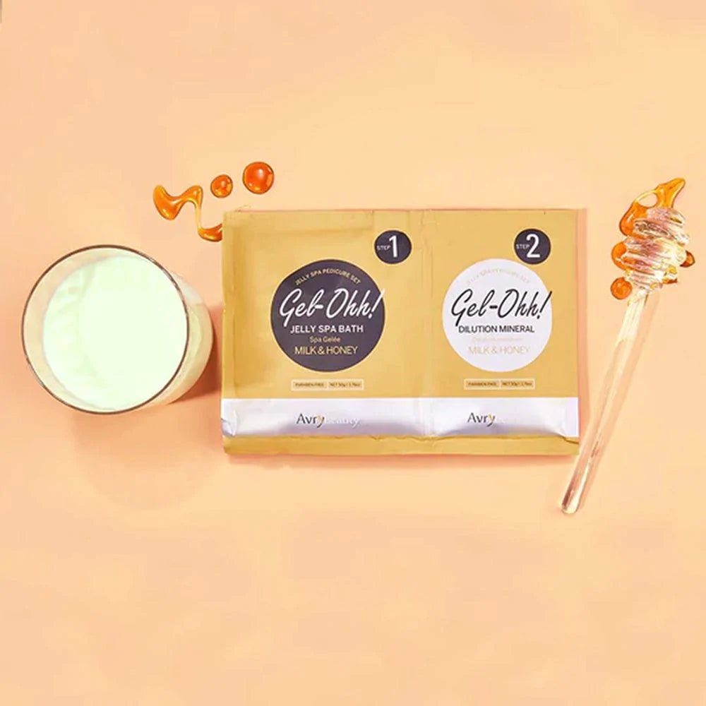 AVRY BEAUTY - CASE OF 30 - Gel - Ohh! Jelly Spa Bath - MILK & HONEY - DTK Nail Supply
