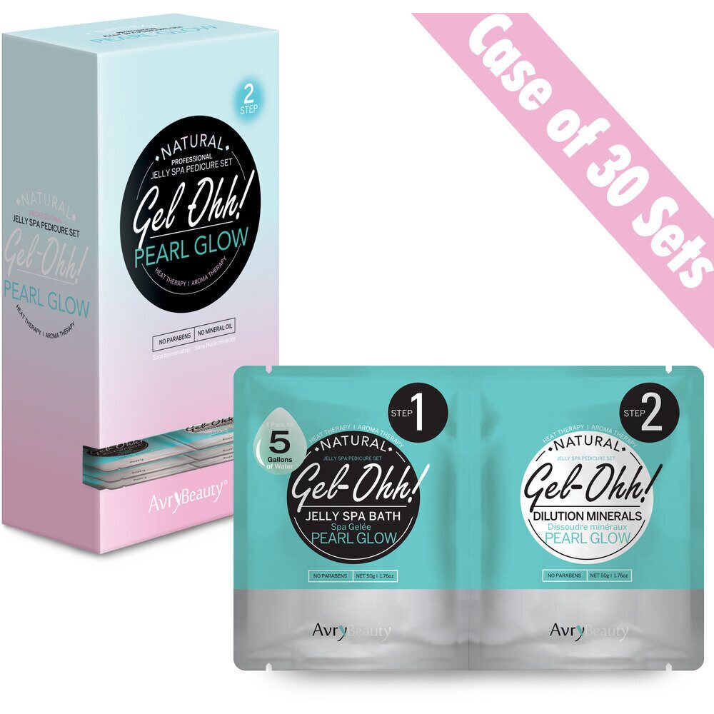 AVRY BEAUTY - CASE OF 30 - Gel - Ohh! Jelly Spa Bath - PEARL GLOW - DTK Nail Supply