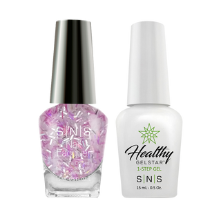  SNS Gel Nail Polish Duo - BM17 Glitter, Purple Colors by SNS sold by DTK Nail Supply