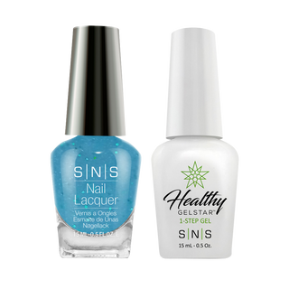  SNS Gel Nail Polish Duo - BM18 Blue, Glitter Colors by SNS sold by DTK Nail Supply