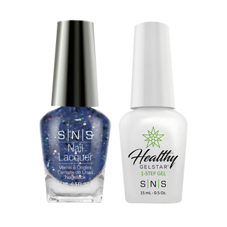  SNS Gel Nail Polish Duo - BM28 Blue, Glitter Colors by SNS sold by DTK Nail Supply
