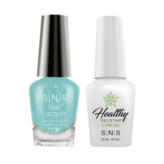  SNS Gel Nail Polish Duo - BM36 Mint, Glitter Colors by SNS sold by DTK Nail Supply