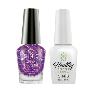  SNS Gel Nail Polish Duo - BP18 Purple, Glitter Colors by SNS sold by DTK Nail Supply