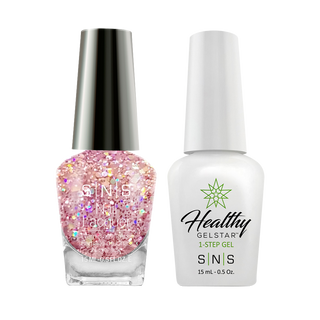  SNS Gel Nail Polish Duo - BP24 Glitter, Pink Colors by SNS sold by DTK Nail Supply