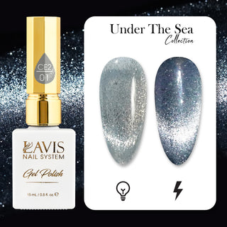  LAVIS Cat Eyes CE2 - 01 - Gel Polish 0.5 oz - Under The Sea Collection by LAVIS NAILS sold by DTK Nail Supply