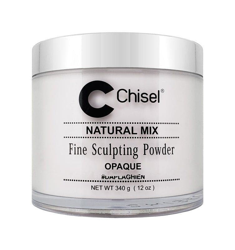 Chisel Acrylic Fine Sculpting Powder - Natural Mix (Opaque) - 12oz - DTK Nail Supply