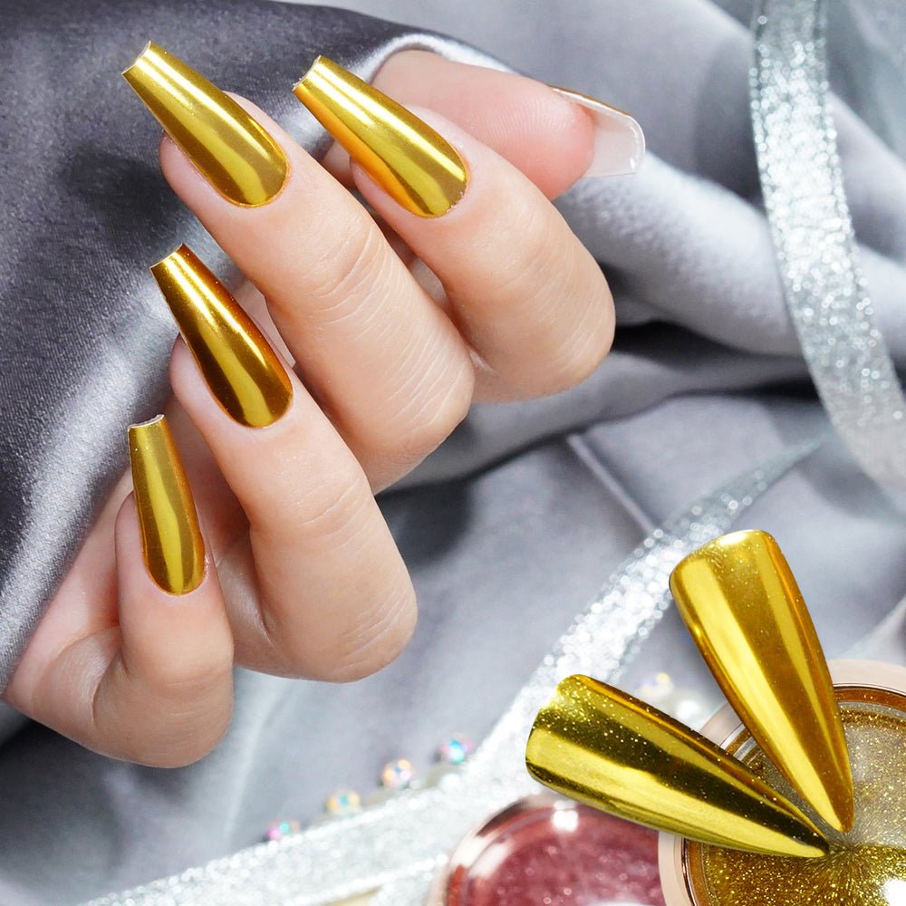 Classic Chrome Nail Powder - 01B - DTK Nail Supply
