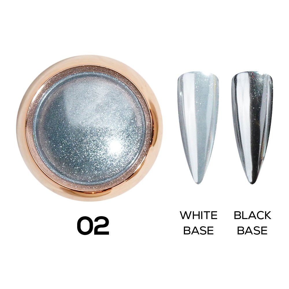 Classic Chrome Nail Powder - 02B - DTK Nail Supply