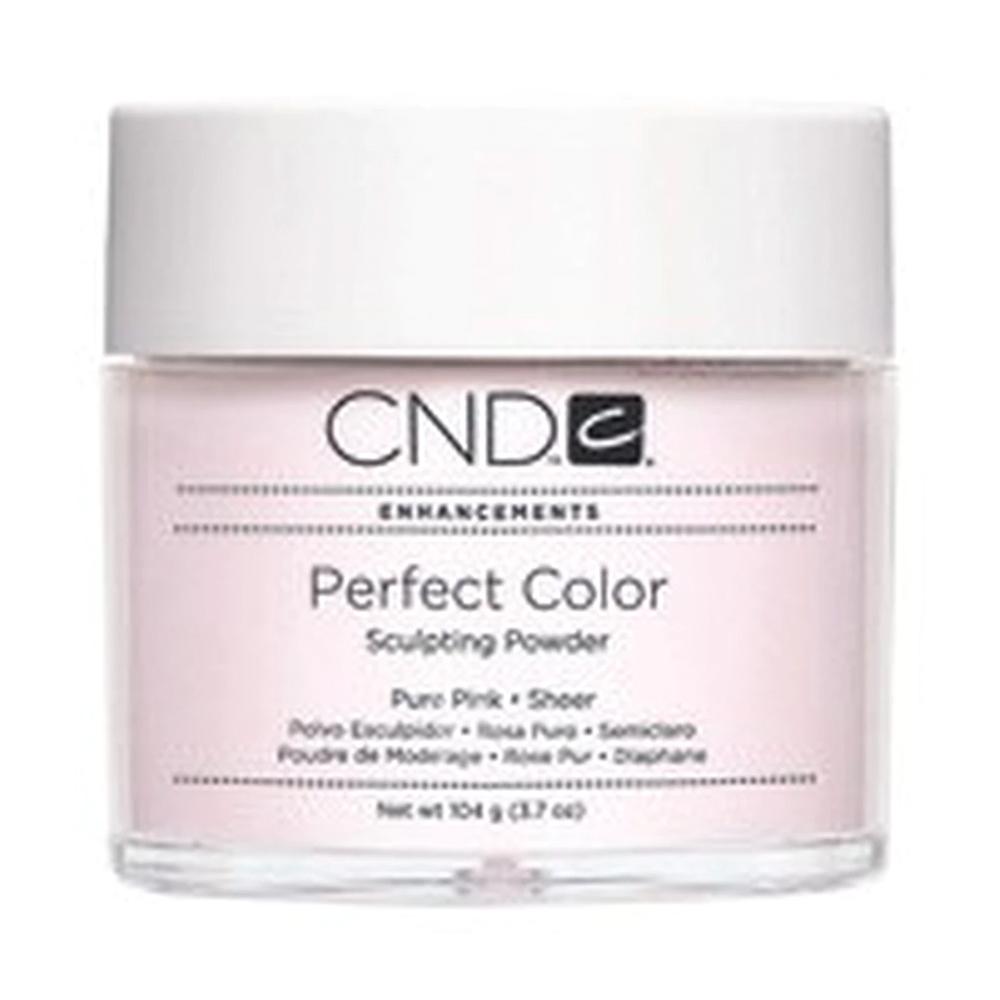 CND Perfect Color Sculpt Powder - Pure Pink Sheer 3.7oz - DTK Nail Supply