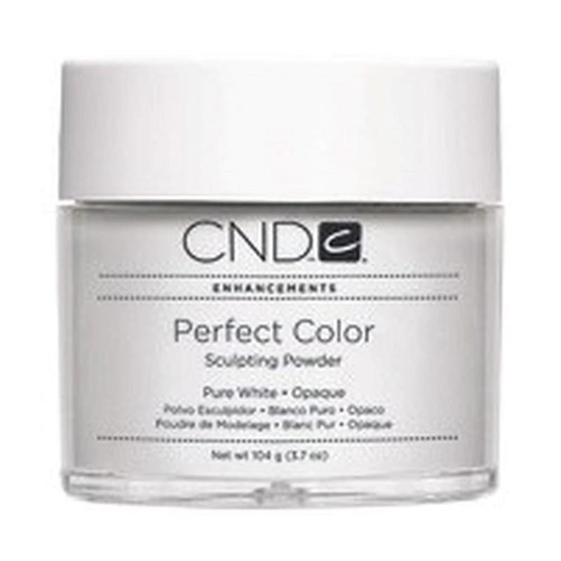 CND Perfect Color Sculpt Powder - Pure White Opaque 3.7oz - DTK Nail Supply