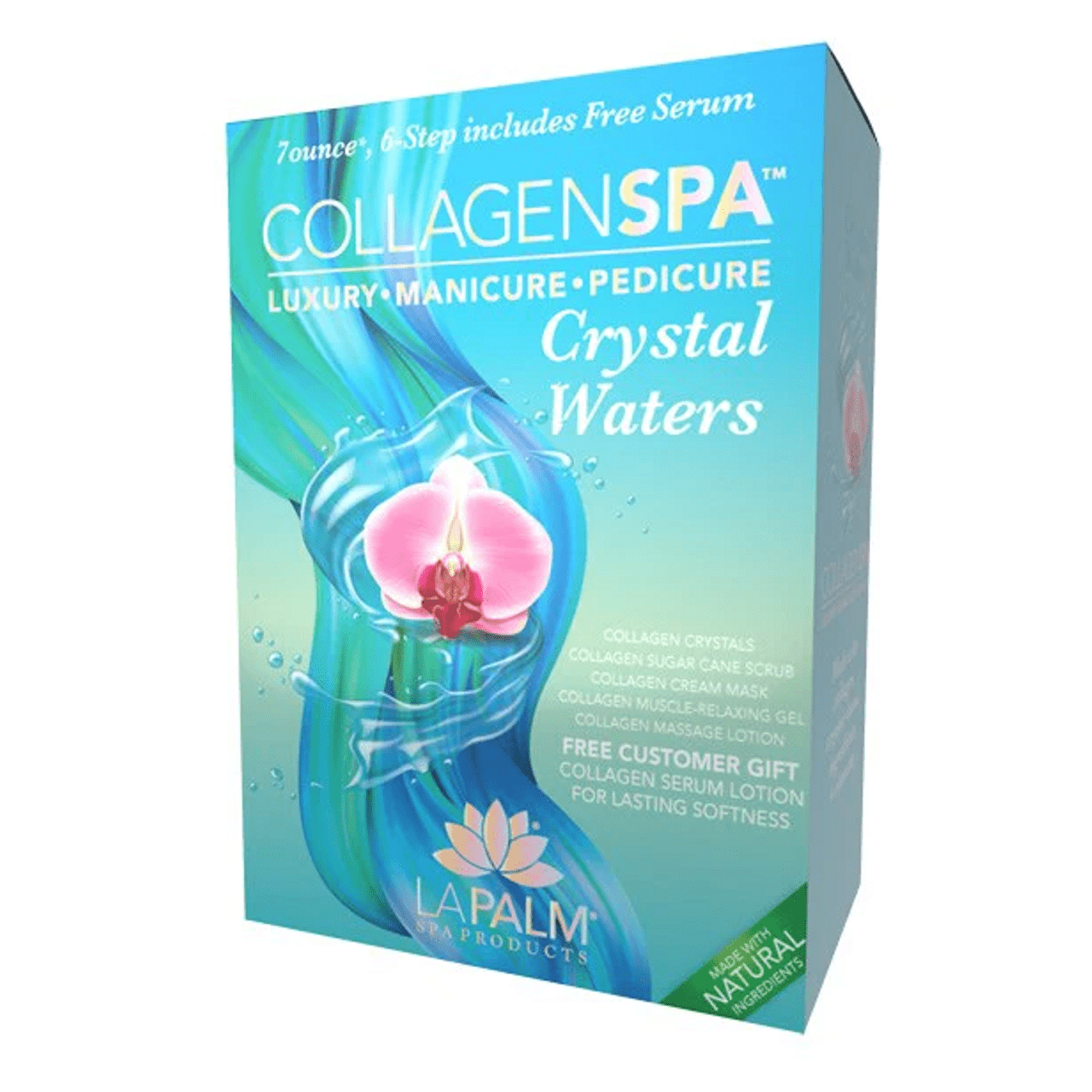 Collagen Spa 6 Steps System + Bomber - Crystal Waters - DTK Nail Supply