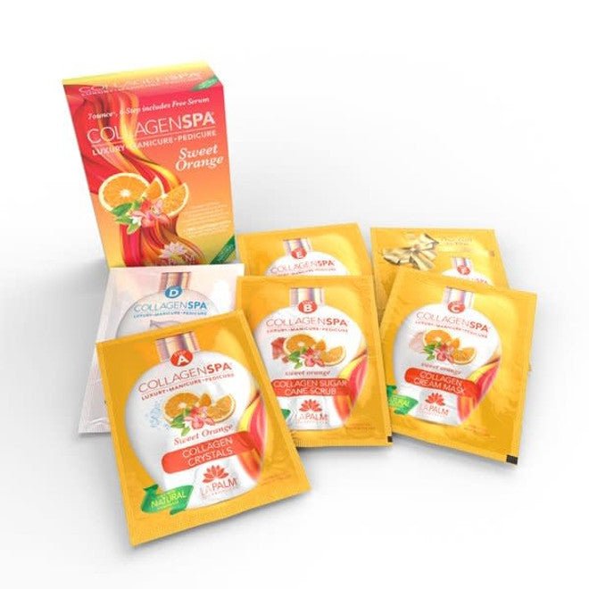 Collagen Spa 6 Steps System + Bomber - Sweet Orange Single - DTK Nail Supply