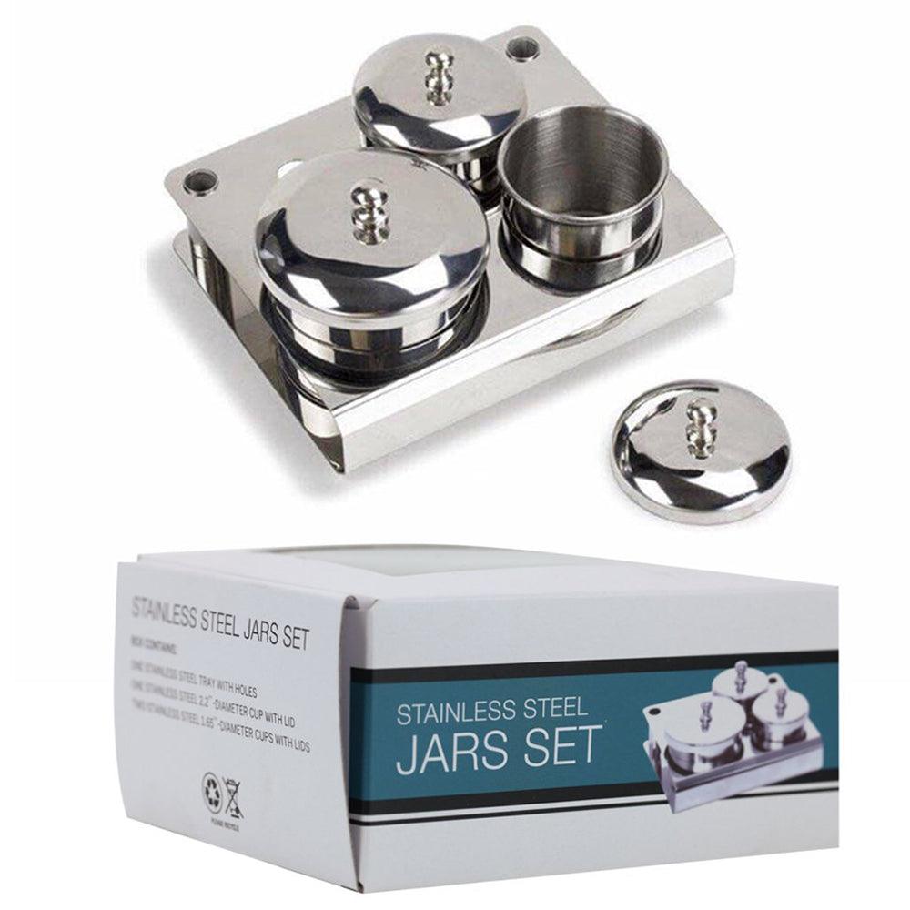 Cre8tion - Stainless Steel Jar Set - DTK Nail Supply