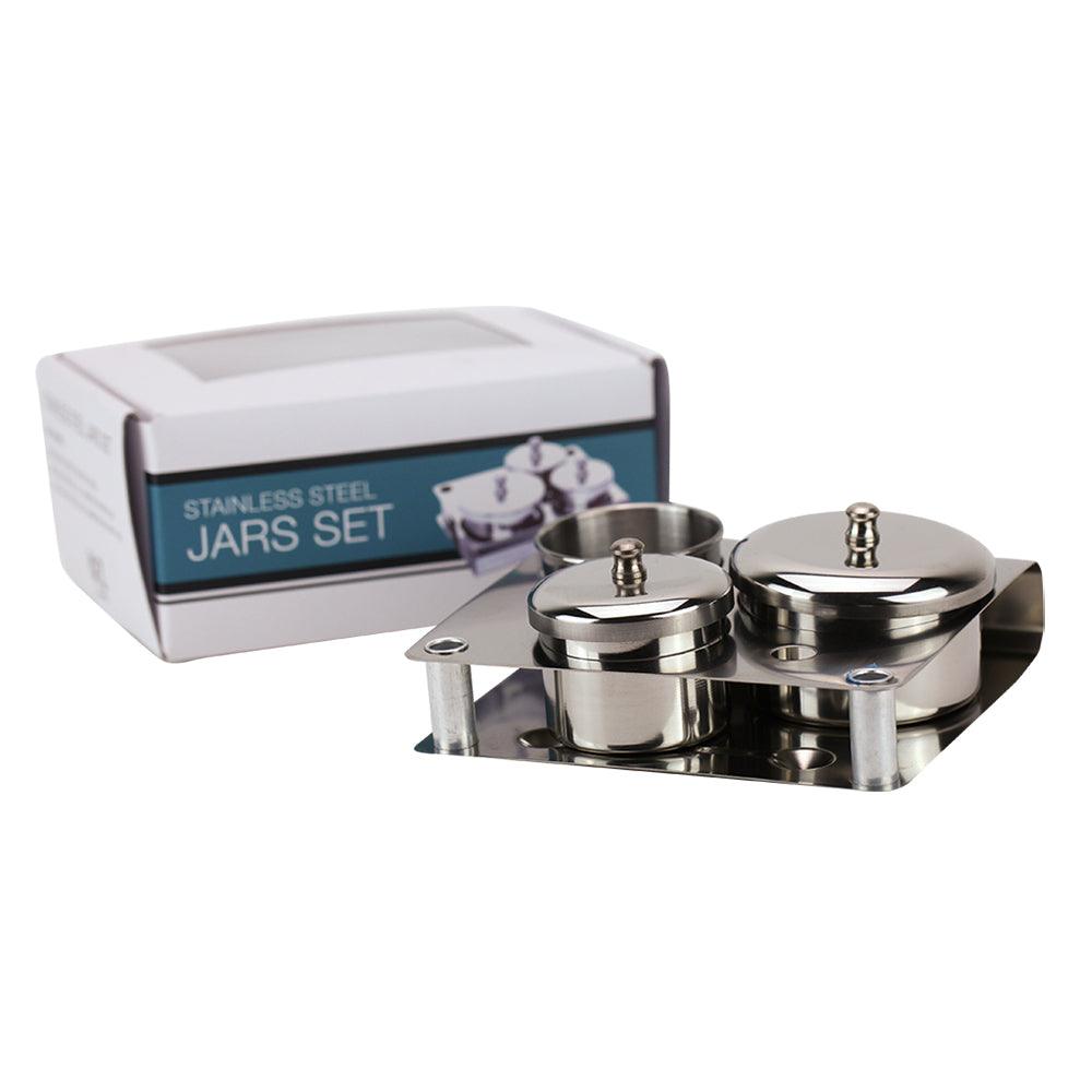 Cre8tion - Stainless Steel Jar Set - DTK Nail Supply