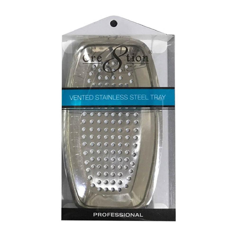 Cre8tion Vented Stainless Steel Tray - DTK Nail Supply