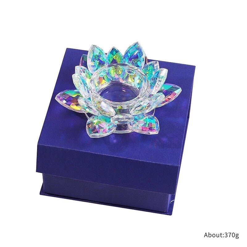 Crystal Lotus Flower Dappen Dish - Ab Color 2 - DTK Nail Supply