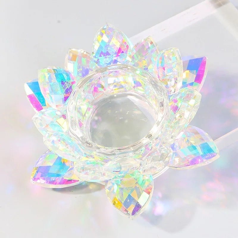 Crystal Lotus Flower Dappen Dish - Ab Color 2 - DTK Nail Supply