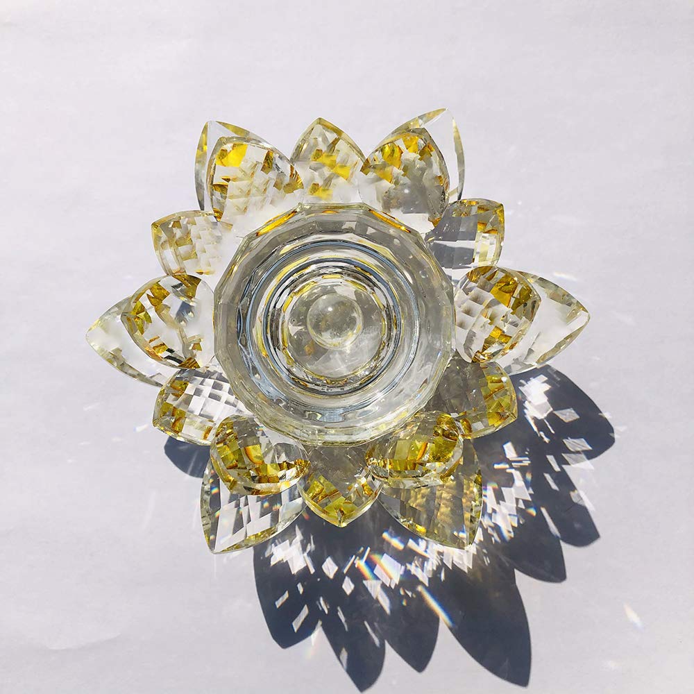 Crystal Lotus Flower Dappen Dish - Gold 4 - DTK Nail Supply