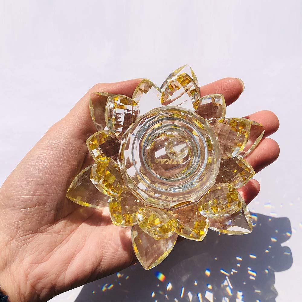 Crystal Lotus Flower Dappen Dish - Gold 4 - DTK Nail Supply