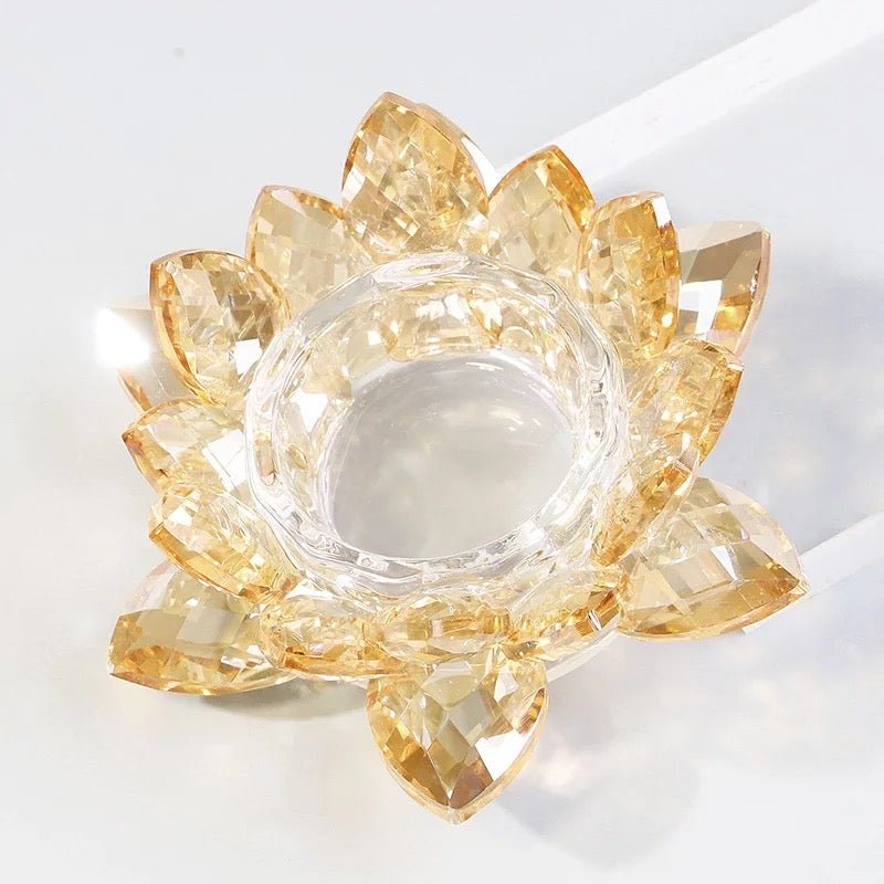 Crystal Lotus Flower Dappen Dish - Gold 4 - DTK Nail Supply