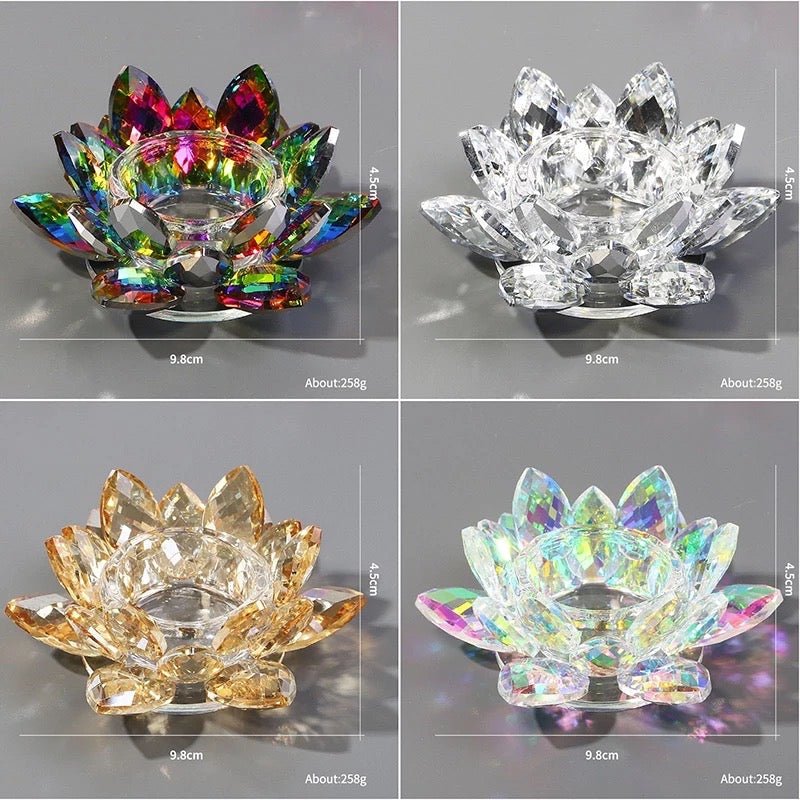 Crystal Lotus Flower Dappen Dish - Multicolor 3 - DTK Nail Supply