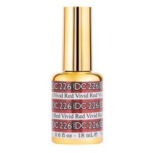  DND DC Gel Polish 226 - Glitter Red Colors - Vivid Red by DND DC sold by DTK Nail Supply