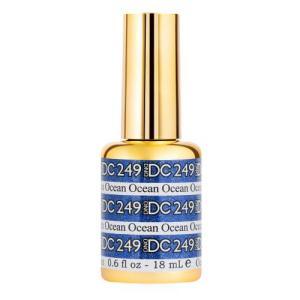  DND DC Gel Polish 249 - Glitter Blue Colors - Ocean by DND DC sold by DTK Nail Supply