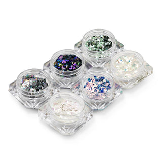  LDS Glitter Nail Art DLG Kit: DLG01, 02, 03, 04, 05, 06 - 0.1 oz by LDS sold by DTK Nail Supply