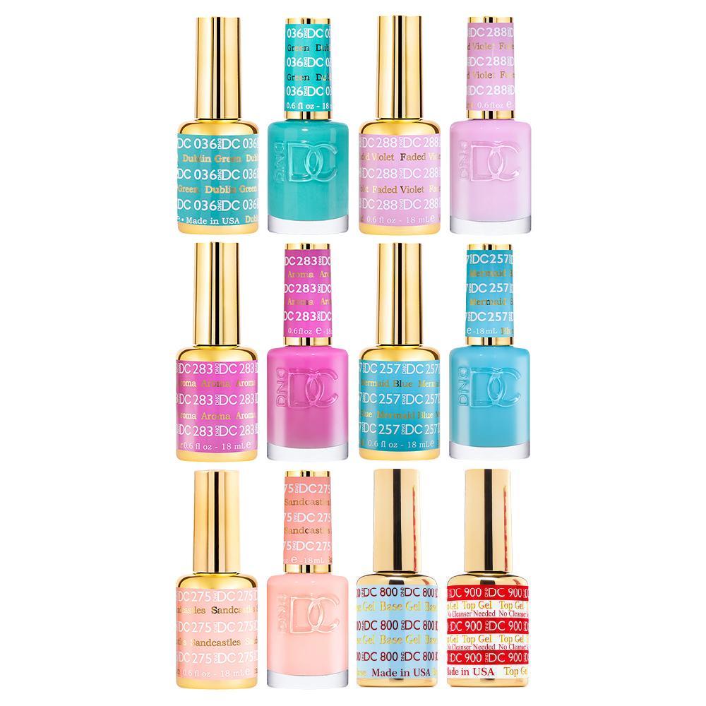 DND DC Gel & Lacquer Starter Kit - 036, 257, 275, 283, 288, BT 800 - 900 - DTK Nail Supply