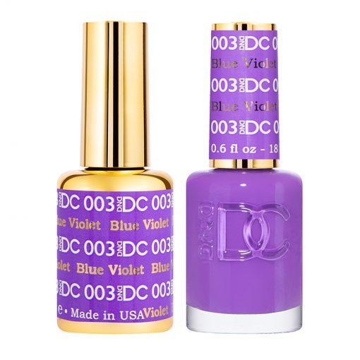 DND DC Gel Nail Polish Duo - 003 Blue Violet - DTK Nail Supply
