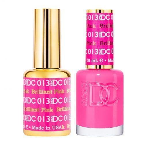 DND DC Gel Nail Polish Duo - 013 Brilliant Pink - DTK Nail Supply