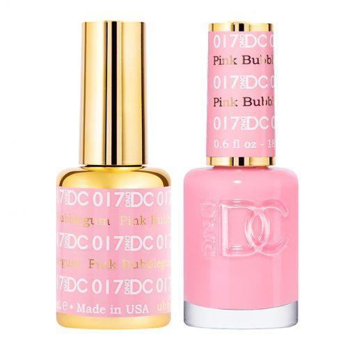 DND DC Gel Nail Polish Duo - 017 Pink Bubblegum - DTK Nail Supply