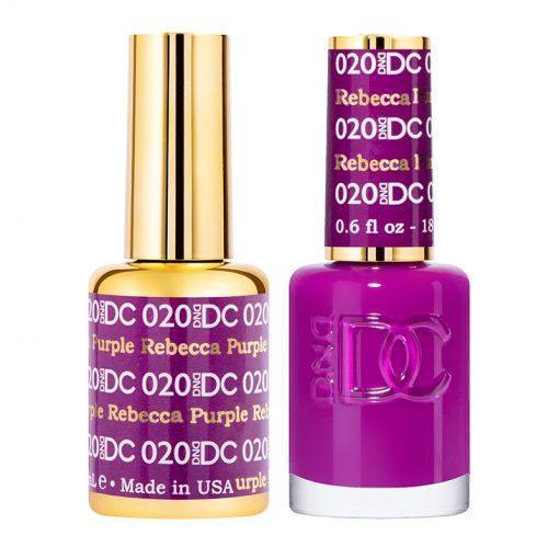 DND DC Gel Nail Polish Duo - 020 Rebecca Purple - DTK Nail Supply