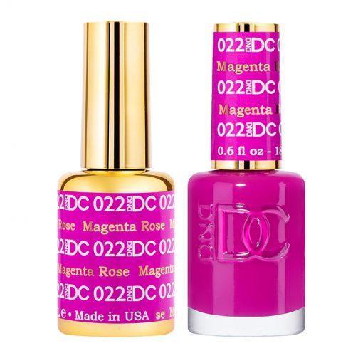 DND DC Gel Nail Polish Duo - 022 Magenta Rose - DTK Nail Supply